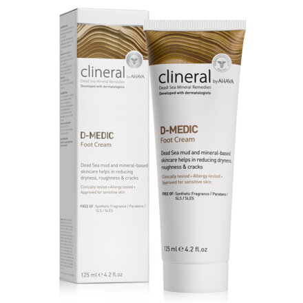 Clineral D-MEDIC Intenzívny krém na nohy 125ml 