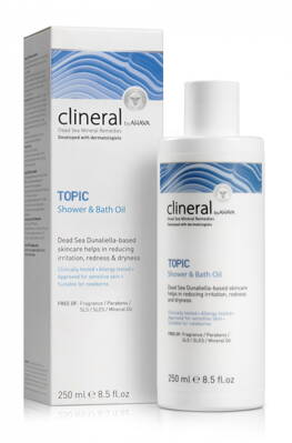 Clineral TOPIC Sprchový gél & Olej do kúpeľa 250ml